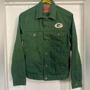 Green Bay Packers Denim Jacket by Levi Strauss.